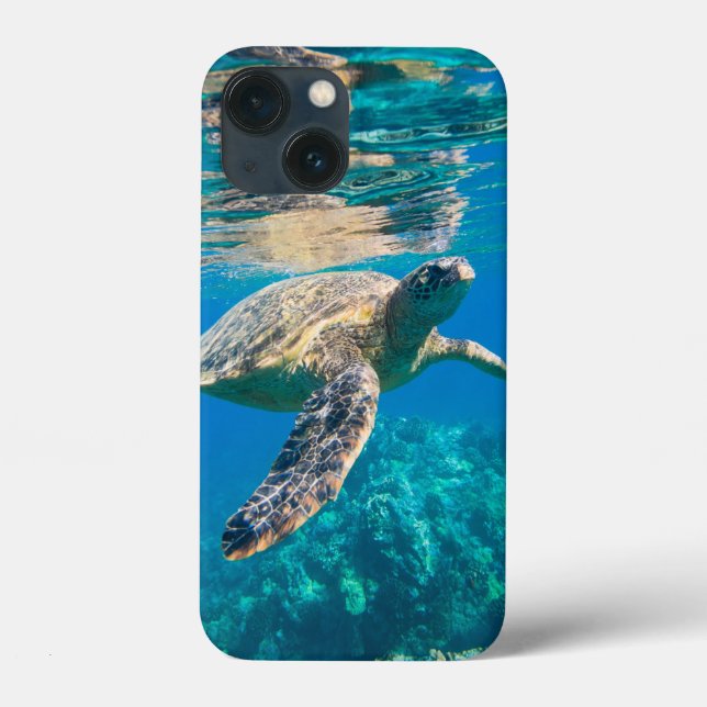 Funda De Case-Mate Para iPhone Tortuga marina nadadora (Reverso )