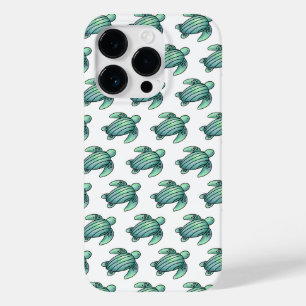 Funda Para iPhone 14 Pro De Case-Mate tortuga marina pintada con acuarela dibujo animado