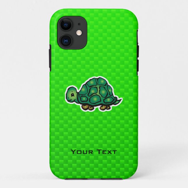 Funda De Case-Mate Para iPhone Tortuga verde (Reverso)
