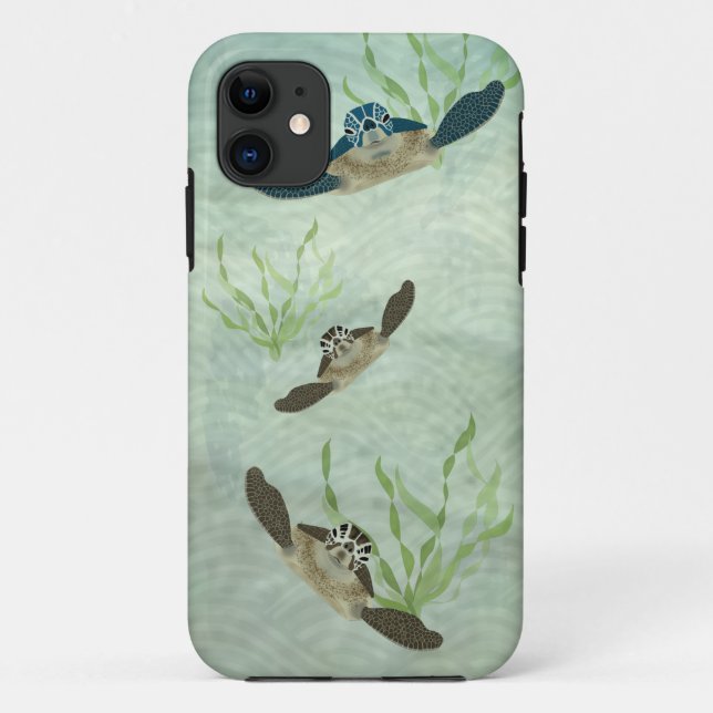 Funda De Case-Mate Para iPhone Tortugas marinas (Reverso)