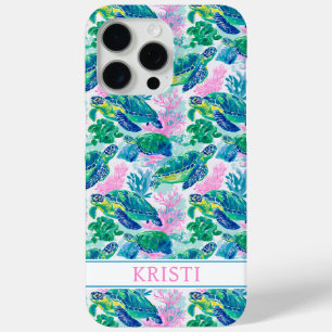 Funda Para iPhone 15 Pro Max Tortugas Marinas Coloridas