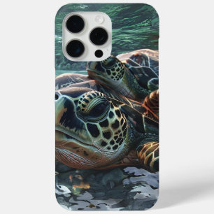 Funda Para iPhone 15 Pro Max Tortugas marinas Océano submarino