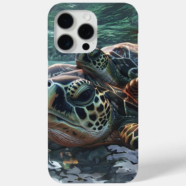 Funda De Case-Mate Para iPhone Tortugas marinas Océano submarino (Reverso )