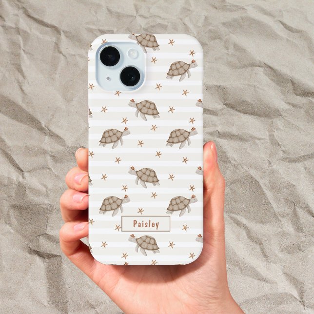 Funda De Case-Mate Para iPhone Tortugas nadando con nombre (Subido por el creador)