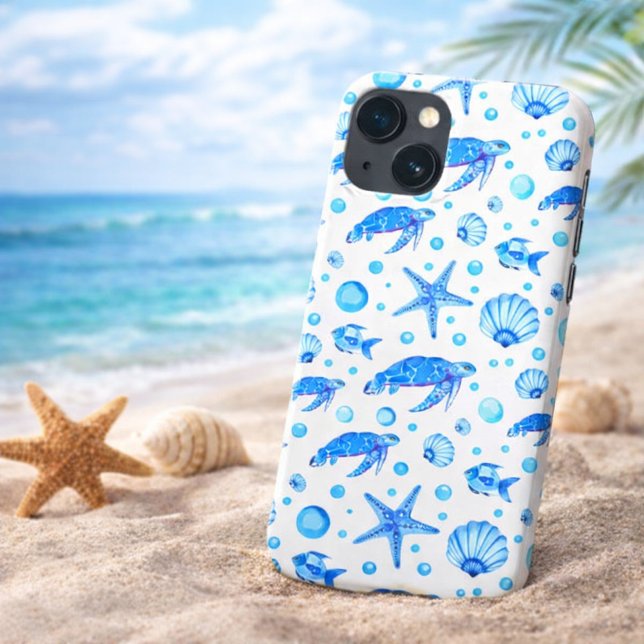 Funda De Case-Mate Para iPhone Tortugas y conchas marinas - Diseño de inspiración (Subido por el creador)