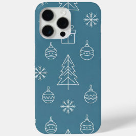 Funda Para iPhone 15 Pro Max Tosca Christmas texture with festive elements