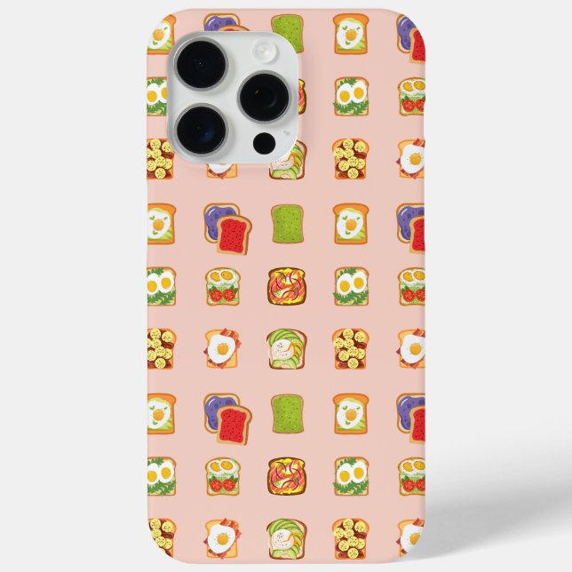 Funda De Case-Mate Para iPhone Tosta de brunch (Reverso )