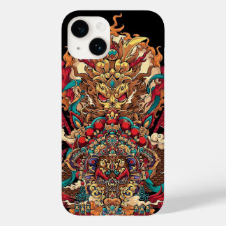 Funda Para iPhone 14 De Case-Mate Tótem de dragón chino, arte de tatuajes