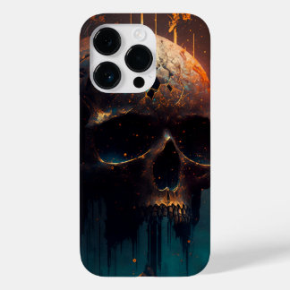 Funda Para iPhone 14 Pro De Case-Mate Totenkopf mit apokalyptischer Hintergrund
