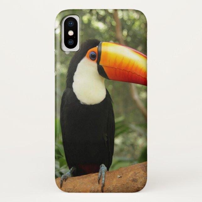 Funda De Case-Mate Para iPhone Toucan en la rama del árbol (Reverso)