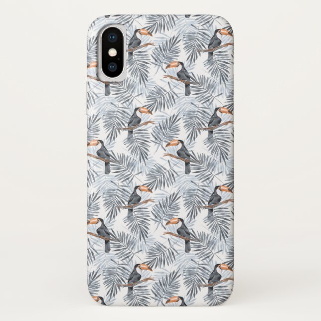 Funda De Case-Mate Para iPhone Toucan gris (Reverso)