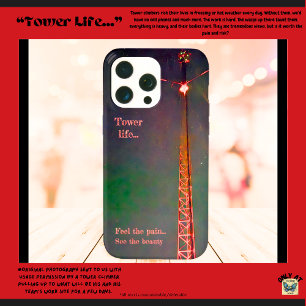 Funda Para iPhone 15 Pro Max "Tower Life... Siente el dolor,, mira la belleza"