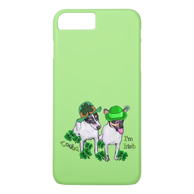 Funda De Case-Mate Para iPhone Toy Fox Terrier St Pattys (Reverso)