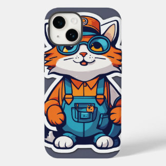 Funda Para iPhone 14 De Case-Mate Trabajador de gatos duro