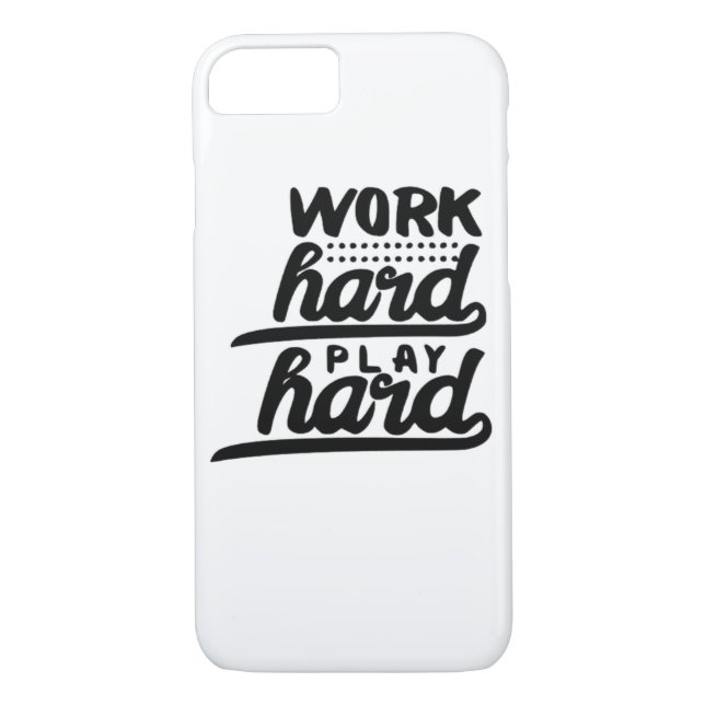 Funda De Case-Mate Para iPhone Trabajar duro y tan duro esencial (Reverso)