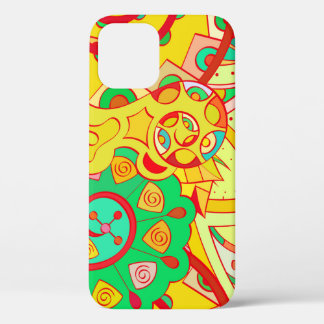 Funda Para iPhone 12 Tracería sin fisuras. Diseño de Mehndi. Coco étnic
