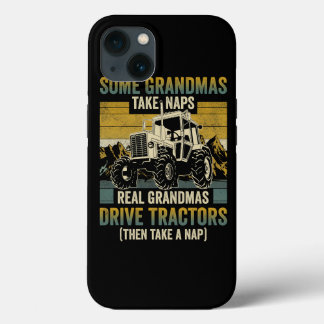 Funda Para iPhone 13 Tractor Abuela Farm Regalos Real Grandmas Drive Tr