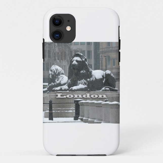 Funda De Case-Mate Para iPhone Trafalgar Square London - Nieve (Reverso)