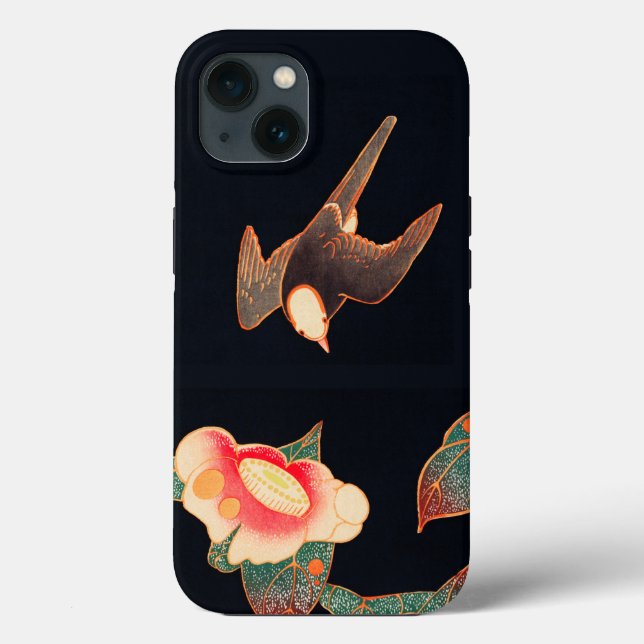 Funda De Case-Mate Para iPhone Tragar y Camellia (1900) por Ito Jakuchu (Reverso )
