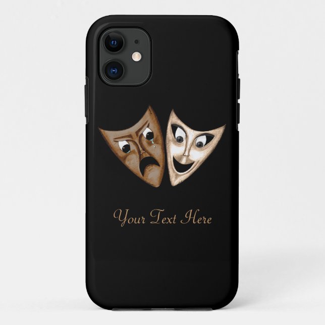 Funda De Case-Mate Para iPhone Tragedia y comedia (Reverso)