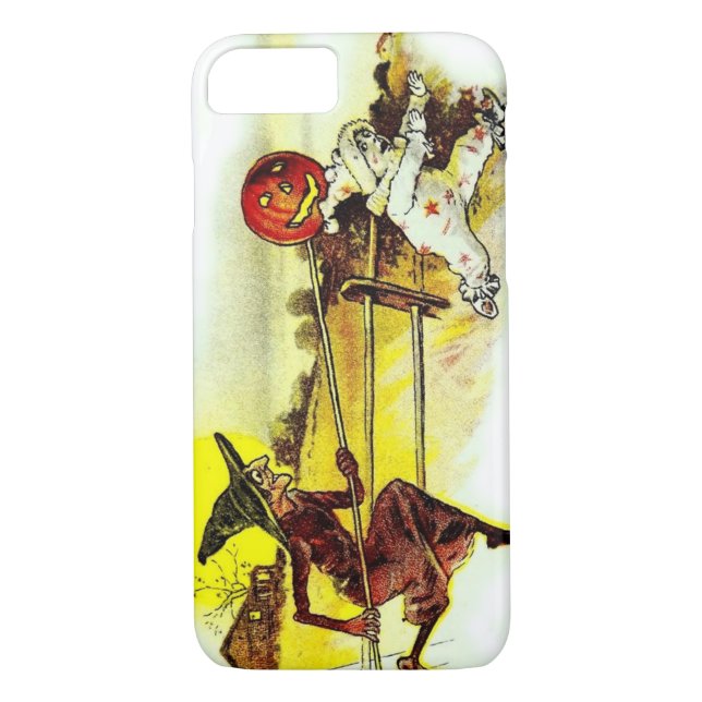 Funda De Case-Mate Para iPhone Traje de bruja niño Jack O' Lantern Pumpkin (Reverso)