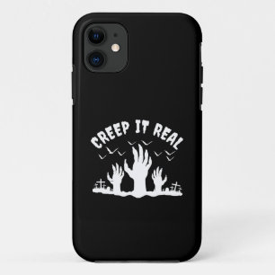 FUNDA PARA iPhone 11 TRAJE DE CEMENTERIO DE HALLOWEEN DE VERDAD ESPELUZ