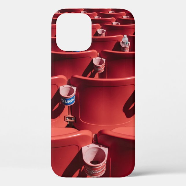 Funda De Case-Mate Para iPhone Trama de silla roja (Reverso )