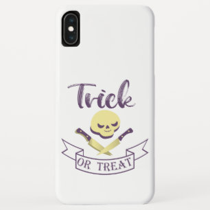 Funda Para iPhone XS Max Trampa o trate los huesos cruzados de los cráneos