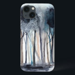 Funda Para iPhone 13 Tranquil Abstract Trees<br><div class="desc">A stunning watercolor print featuring trees in an abstract style, brought to you by World Art Group. An impressionist design set in colorful hues that transforms this natural landscape into a vintage taste true work of art. A cool painting, perfect for your home or office that will inspire the greatness...</div>