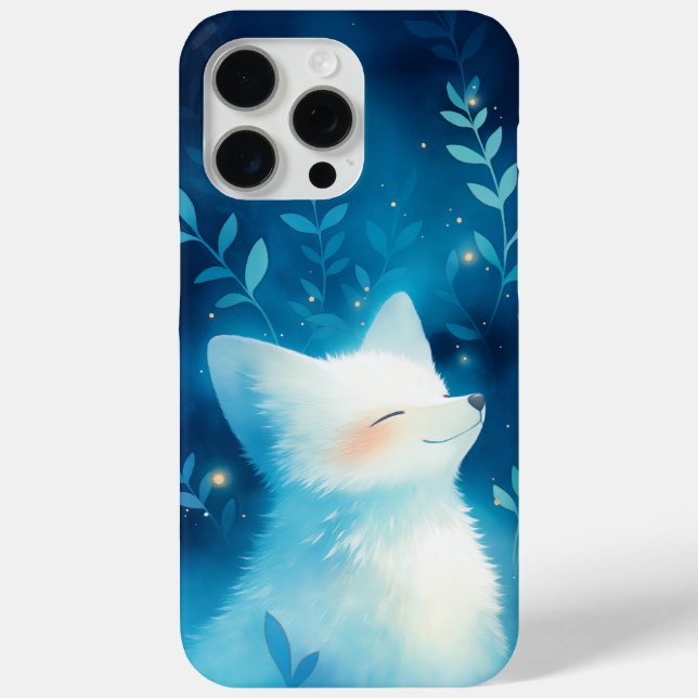Funda De Case-Mate Para iPhone Tranquilidad de la zorra blanca (Reverso )