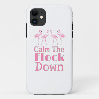 Funda Para iPhone 11 Tranquilizar A La Redada Con Flamingo Gracioso