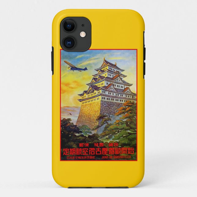 Funda De Case-Mate Para iPhone Transporte aéreo japonés con pagoda (Reverso)