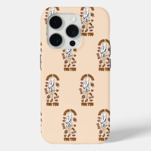 Funda Para iPhone 15 Pro "Tratamientos para comer para dos" Naranja de Hall