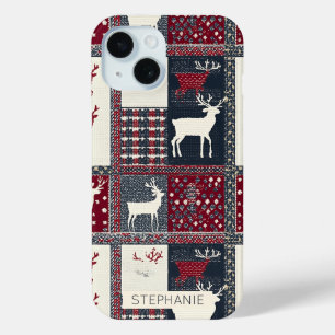 Funda Para iPhone 15 Trayectoria de punto de Isla Justa Rústico reno