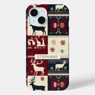 Funda Para iPhone 15 Trayectoria de punto de Isla Justa Rústico reno
