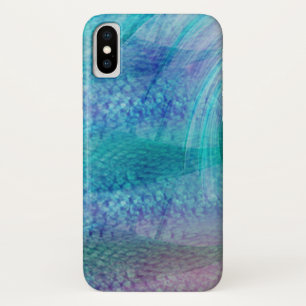 Funda Para iPhone X Trayectoria marina de Ocean Turquoise