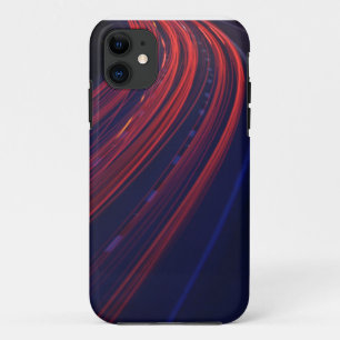 Funda Para iPhone 11 Trayectorias de luz de cola de tráfico de vehículo
