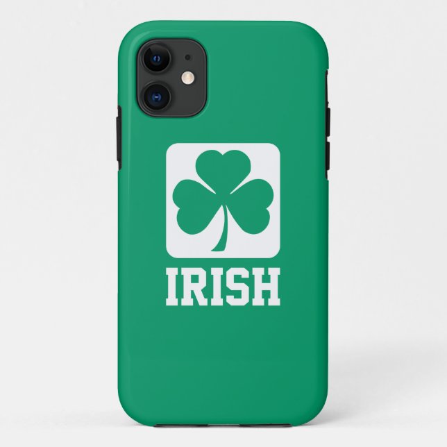 Funda De Case-Mate Para iPhone Trébol de Irlanda (Reverso)