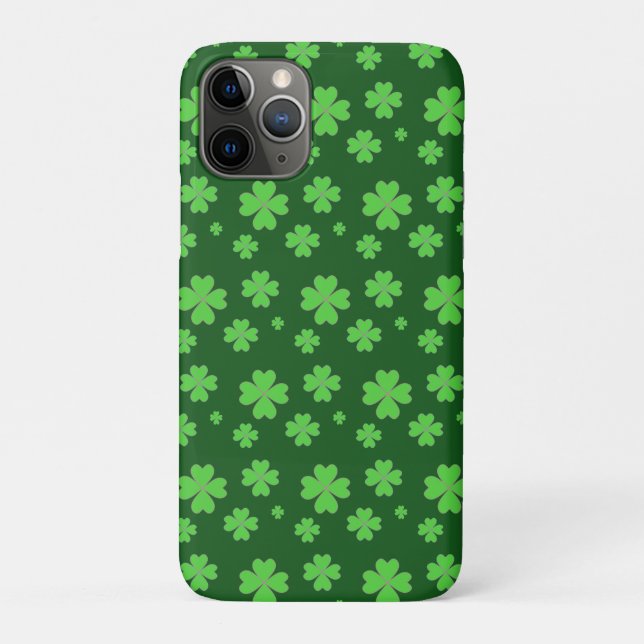 Funda De Case-Mate Para iPhone Tréboles Verdes Afortunados (Reverso)