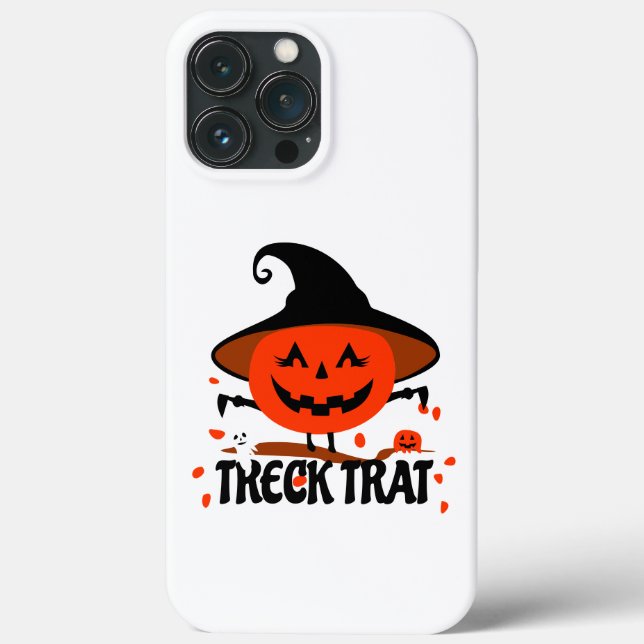 Funda De Case-Mate Para iPhone Treck Trat Pumpkin Sonriente (Reverso )