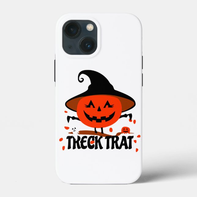 Funda De Case-Mate Para iPhone Treck Trat Pumpkin Sonriente (Reverso )