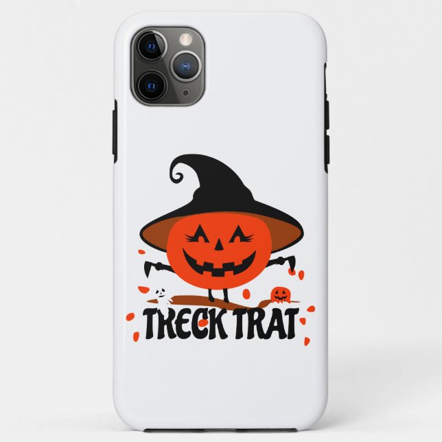 Funda De Case-Mate Para iPhone Treck Trat Pumpkin Sonriente (Reverso)