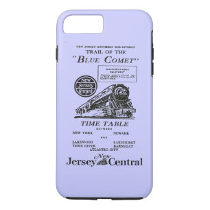 Funda Para iPhone 8 Plus/7 Plus Tren azul central del cometa de New Jersey