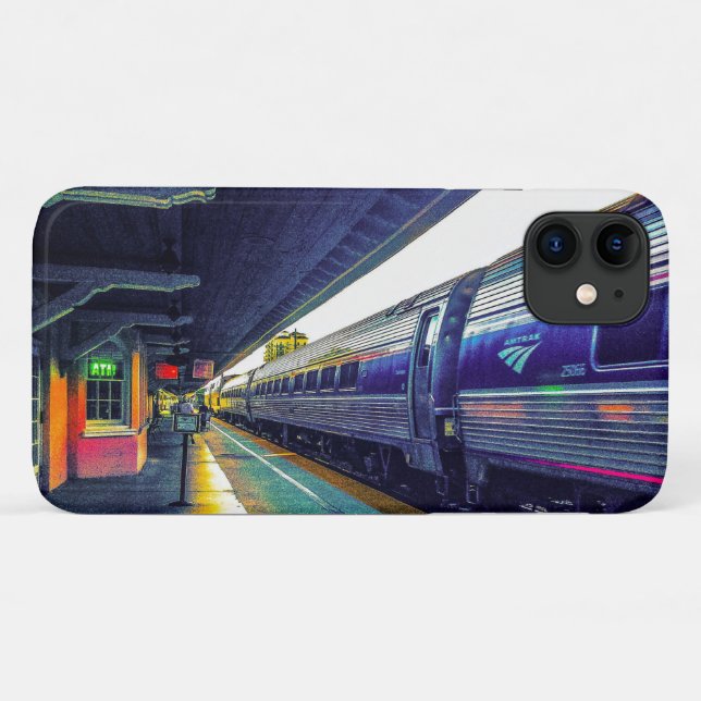 Funda De Case-Mate Para iPhone Tren de la tarde (Reverso (horizontal))