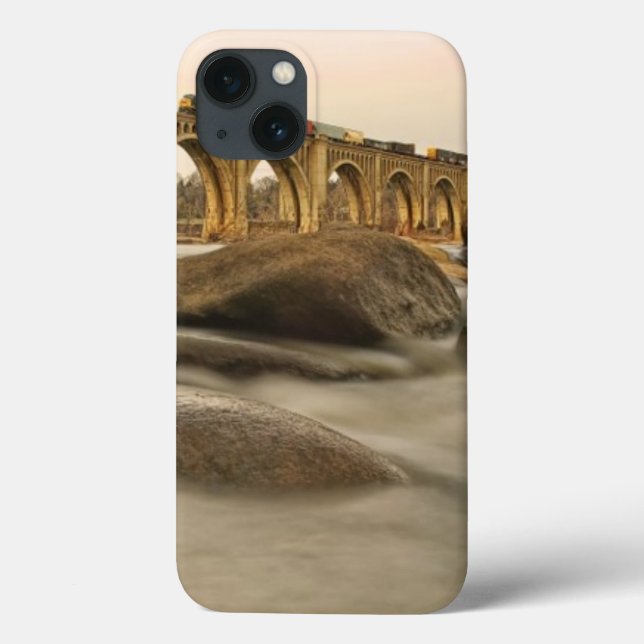 Funda De Case-Mate Para iPhone Tren sobre James River (Reverso)