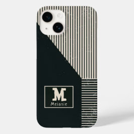 Funda Para iPhone 14 De Case-Mate Trendy abstract minimalist artistic lines Monogram