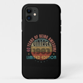 FUNDA PARA iPhone 11 TRENDY AWESOME AÑO DE REGALO DE CUMPLEAÑOS