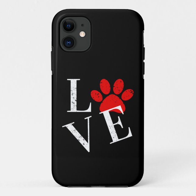 FUNDA DE Case-Mate PARA iPhone TRENDY LOVE DOG PAW (Reverso)