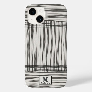 Funda Para iPhone 14 De Case-Mate Trendy modern art lines Abstract minimal Monogram
