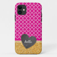 TRENDY quatrefoil purpurina cardíaco de pizarra ro